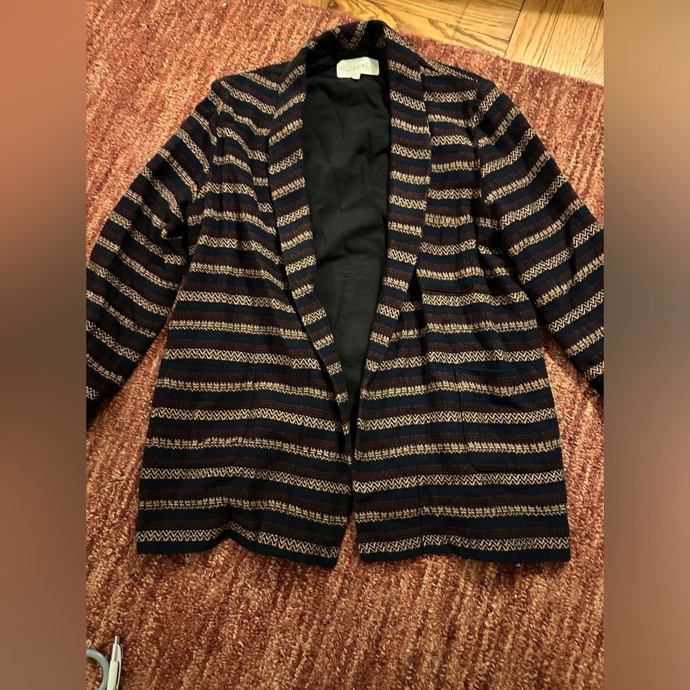 The Great Maroon and Navy Blazer Size 1 Small - Picture 3 of 6